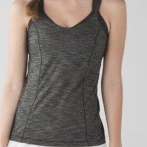 Lululemon “Run For The Gold” Tank Heather Gator Green Camo Bra Size 4